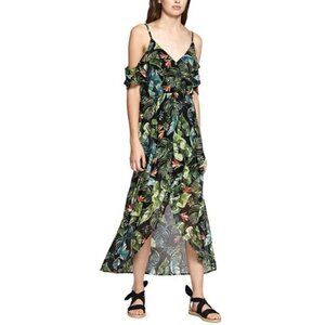 SANCTUARY Women's Sofia Printed Cold-Shoulder Dress Size XL In Multi